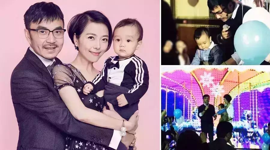 汪涵为儿子办周岁宴秀全家福,这个无差评奶爸有勇有谋更有爱!