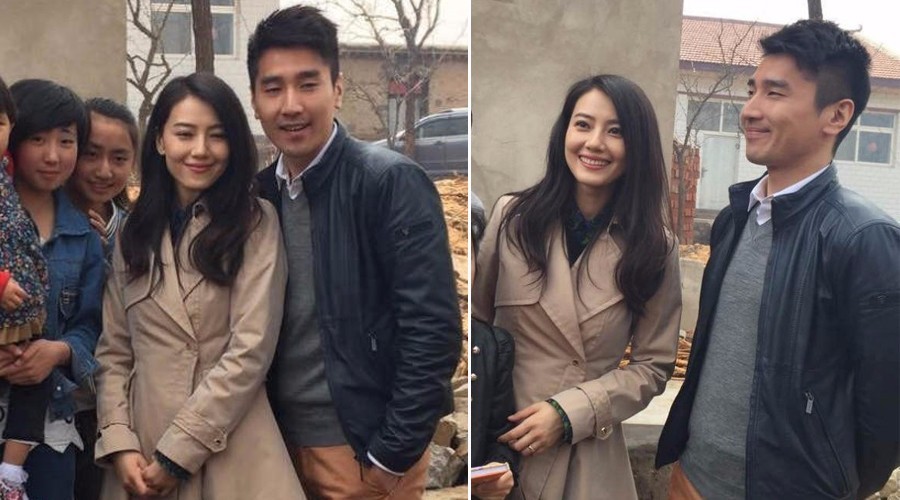 高圆圆携赵又廷回唐山祭祖