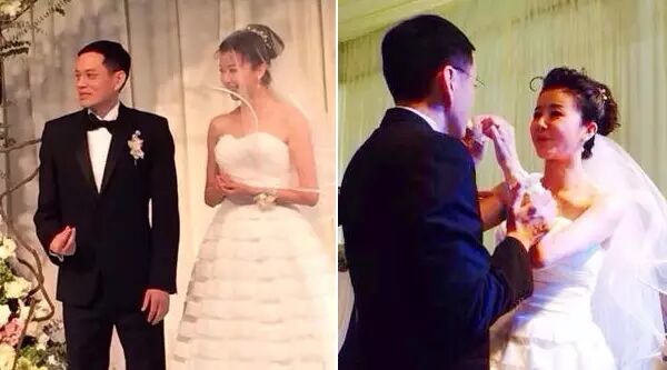 孙菲菲嫁IT高管 为新郎拭泪