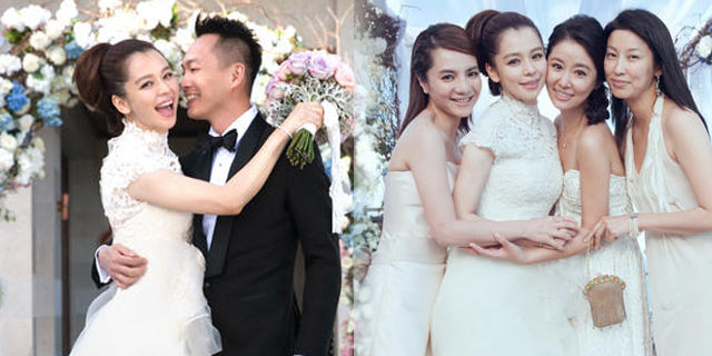 徐若瑄办婚礼 林心如当伴娘