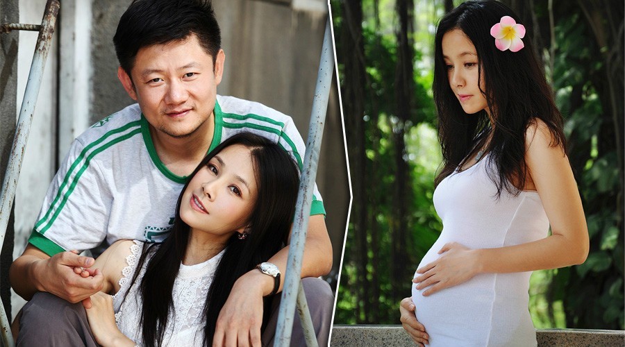 何琳晒巨肚孕照 老公首曝光