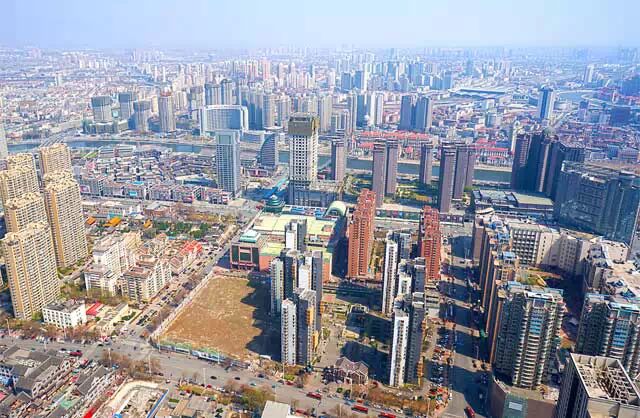 天津较早的航拍看 115年前拍的老城里