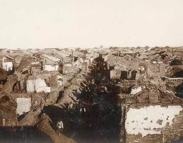 天津较早的航拍看 115年前拍的老城里