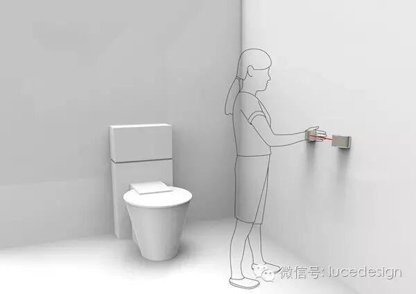 【最设计】公共卫生间再也不用踩冲水阀啦！