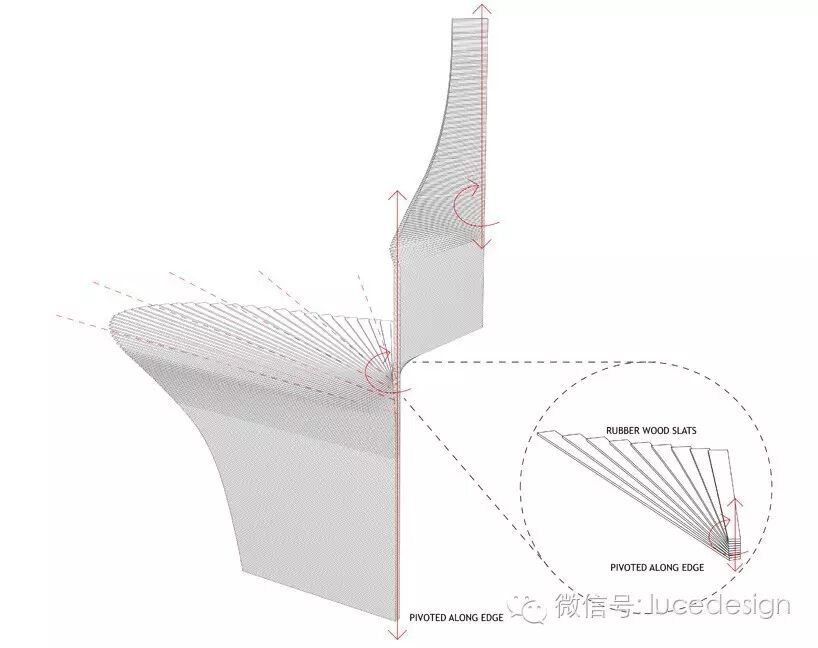 餐厅内的木质拱门，带感！