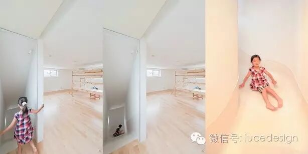 玩儿疯！一座由一个滑梯连接整个三层楼的住宅（乐园）！