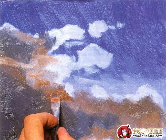 初级油画教程:天空的画法
