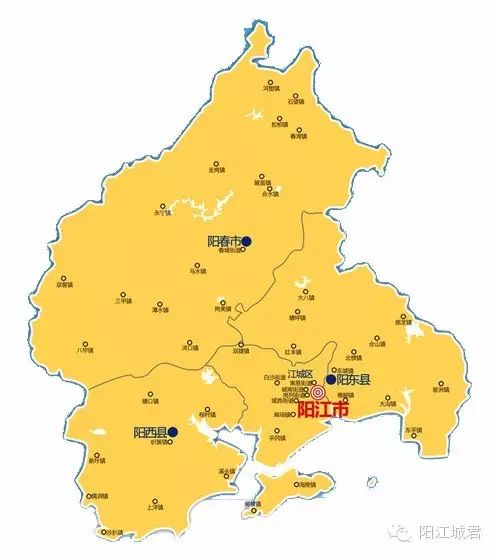 2平方千米,有五个市辖区,271万人口,这是什么概念?阳江到底有多大?