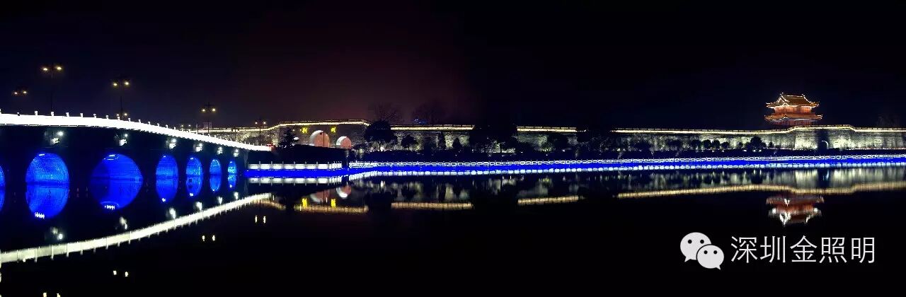 项目展示-荆州古城墙夜景亮化工程