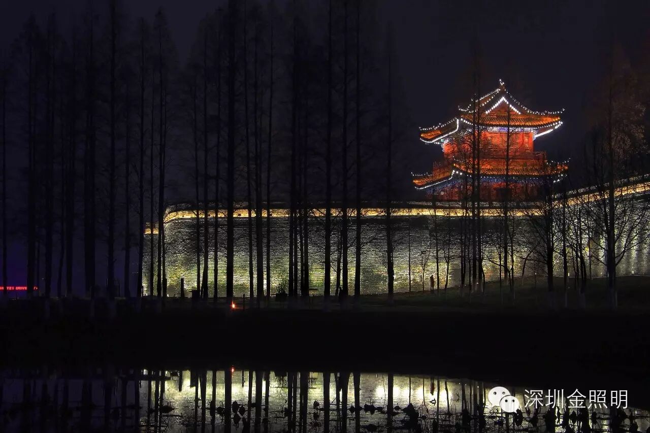 项目展示-荆州古城墙夜景亮化工程