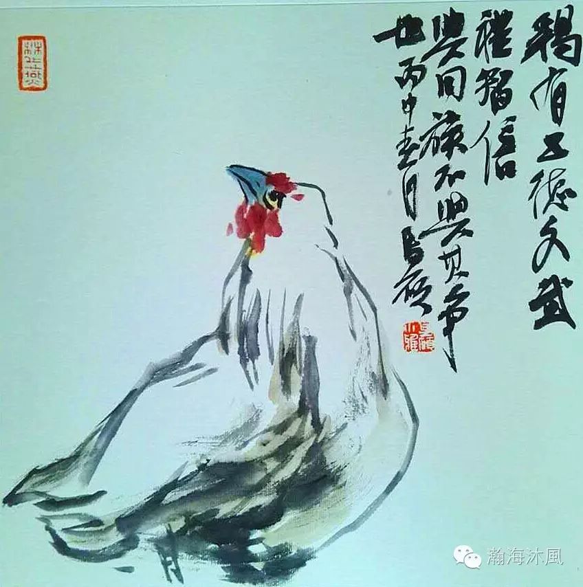 静伫花间青年书画家马硕花鸟小集