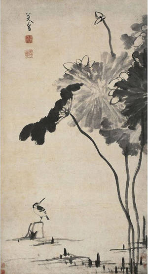 书法第一网:荷花图