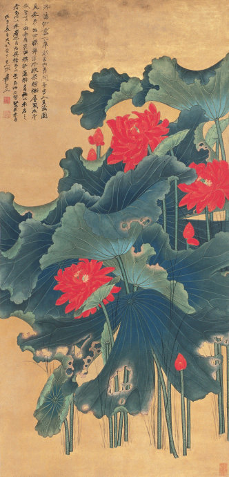 书法第一网:荷花图