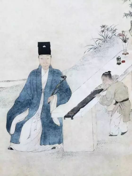图十,明 李流苏象轴