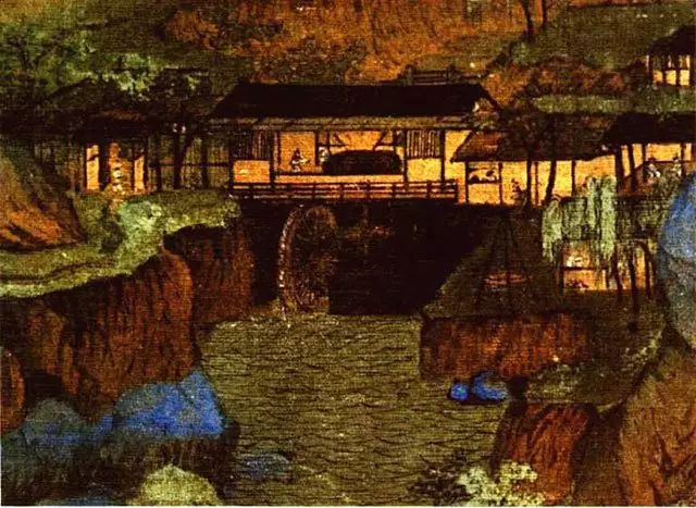 (王希孟《千里江山图》局部)