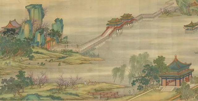 清院本《清明上河图》中的皇家园林