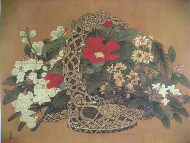 (《冬花篮图》)