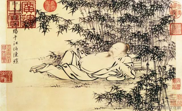 明代朱瞻基《武侯高卧图》