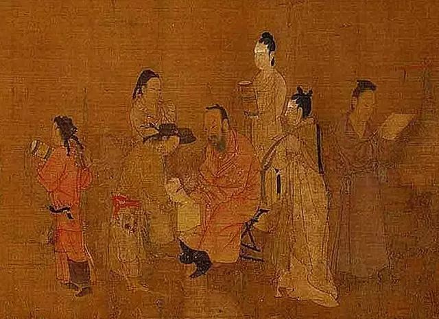 (《校书图》局部)