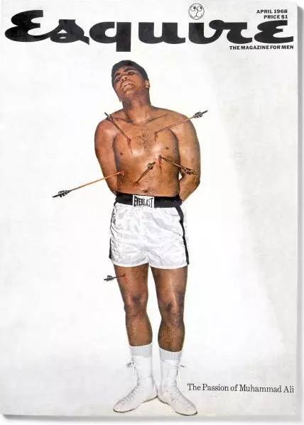 被誉为六十年代象征的《Esquire》封面,万箭穿心的阿里