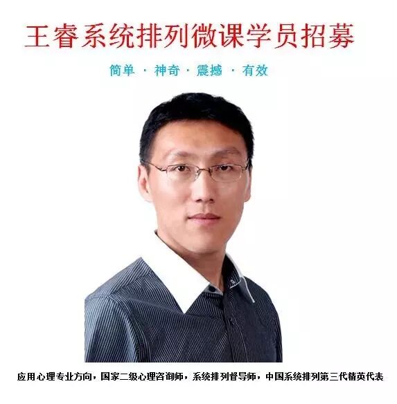 【系统排列微课】王睿系统排列专业教学