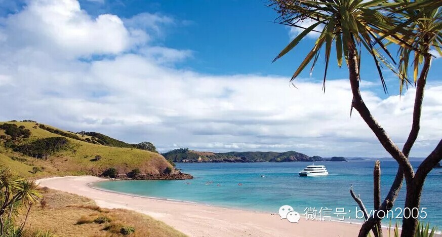 走kiwi style的游轮慢慢慢慢游新西兰