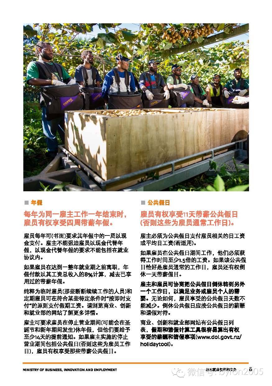 就业打工必知：新西兰就业的基本权利与义务