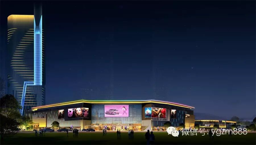 四川遂宁远成中心夜景灯光亮化