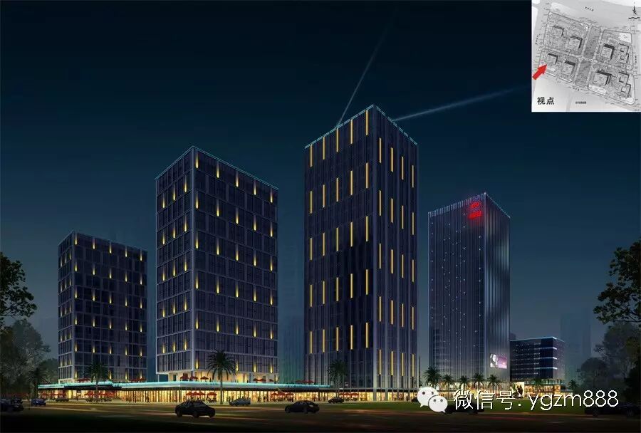 中国铁建南方总部基地夜景照明