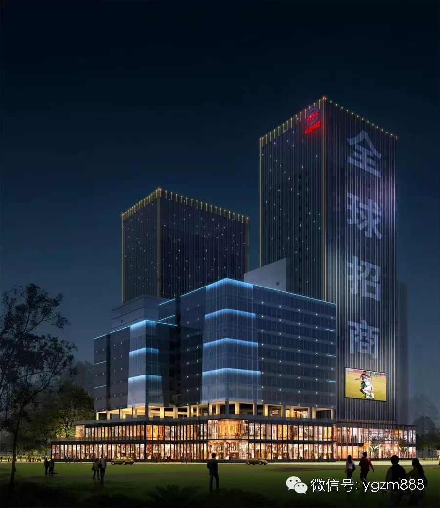 中国铁建南方总部基地夜景照明