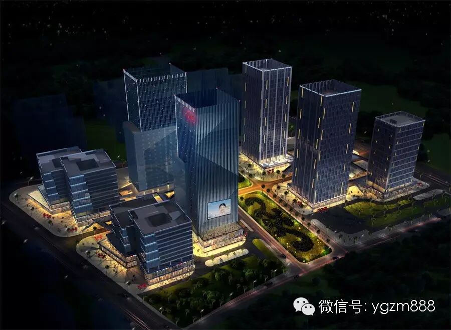 中国铁建南方总部基地夜景照明