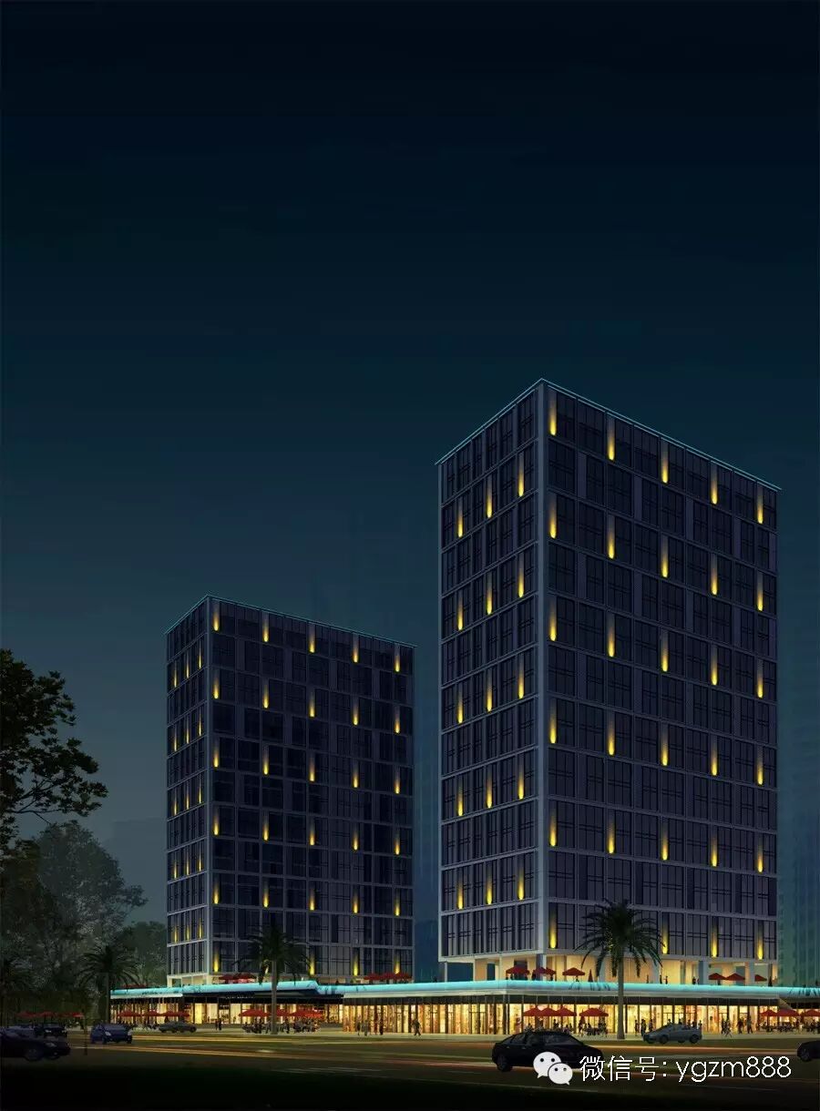 中国铁建南方总部基地夜景照明