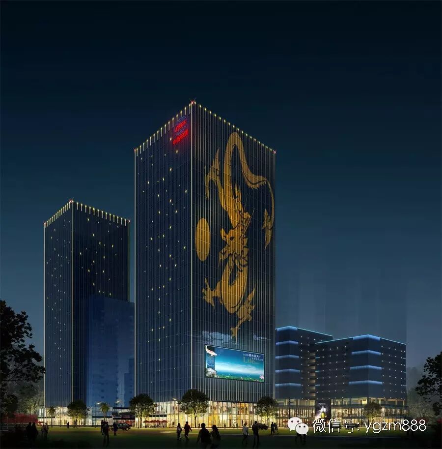 中国铁建南方总部基地夜景照明