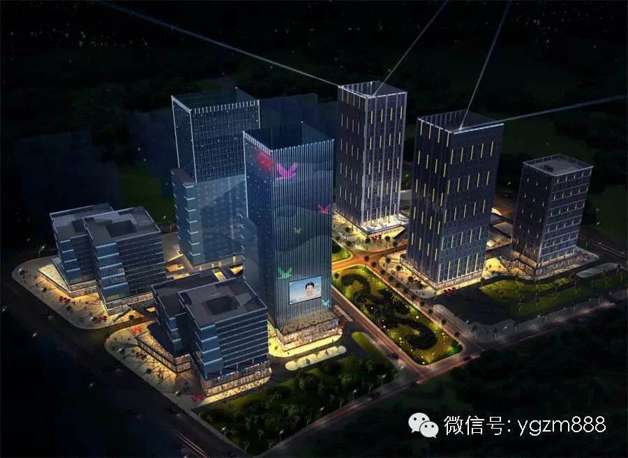 中国铁建南方总部基地夜景照明