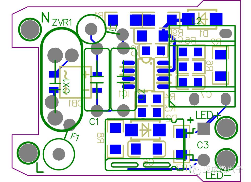 【亚成微·方案】 高PF高精度全电压的球泡灯方案