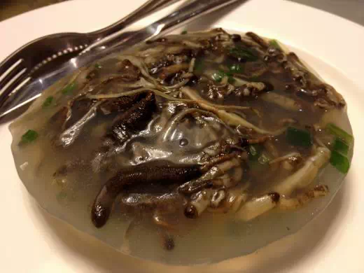 【土丁冻】看似清水凝结成冻、味道寡淡的样子，然而吃起来让人垂涎三尺！via今日福安