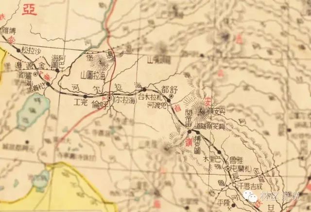 (1948年民国古本地图 中长铁路兴安岭段)图片