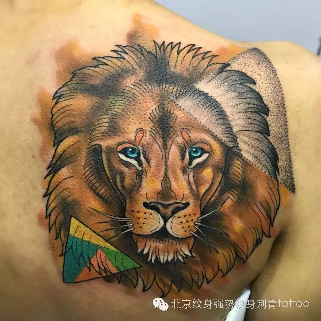 万兽之王狮子的纹身寓意