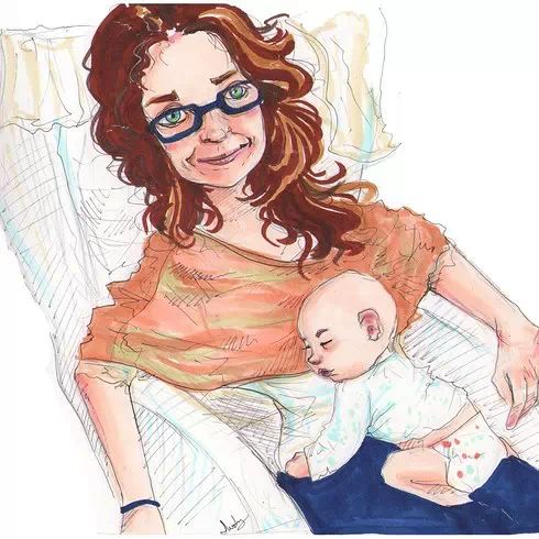 最让妻子感动的生日礼物！爱她就请艺术家为她画家庭照吧