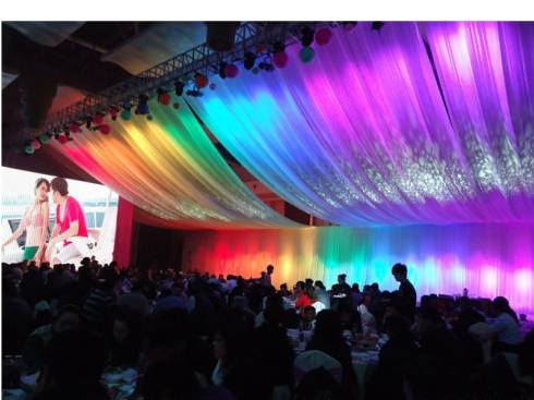 梦幻的婚礼灯光设计