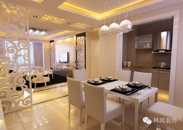 中海寰宇*天下125㎡现代风格效果图