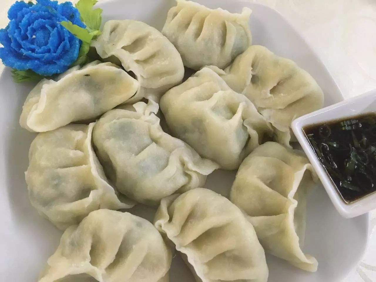 鲈鱼肉馅水饺,大厨在国内凭此菜得过大奖的水饺噢(现拍)