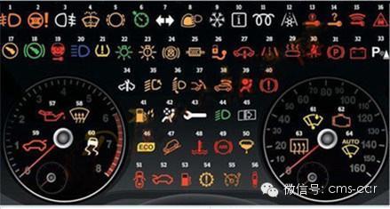 1,车辆基本情况提示标识, 2,灯光信息提示标识, 3,变速箱/车辆行驶