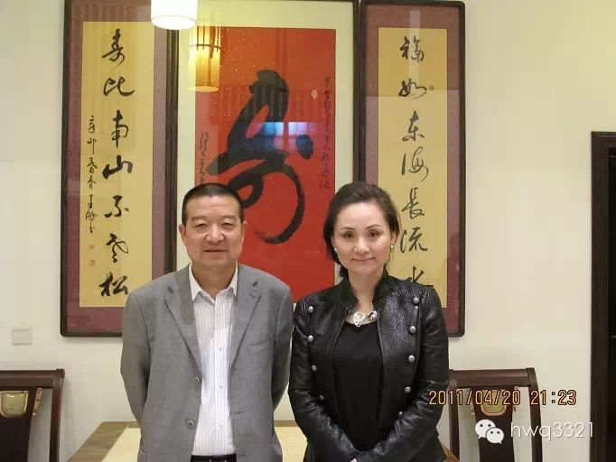 胡总与著名秦腔表演艺术家李梅合影