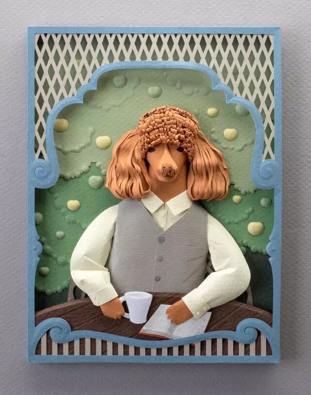 3d立体动物剪纸平面