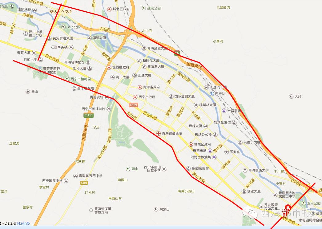 西宁市 15日起,主城区道路实行车辆 限行,禁行(有图示