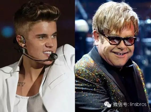 危险..有老公的同性恋巨星Elton John看上了Justin Bieber.....