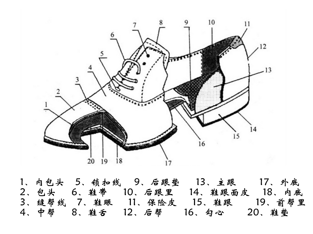 【多正知识库】皮鞋构造及其适用胶水匹配