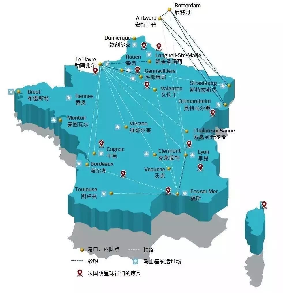 至法国出口的航线全面靠泊华东和华南主要港口,同时新增了赤湾直航.