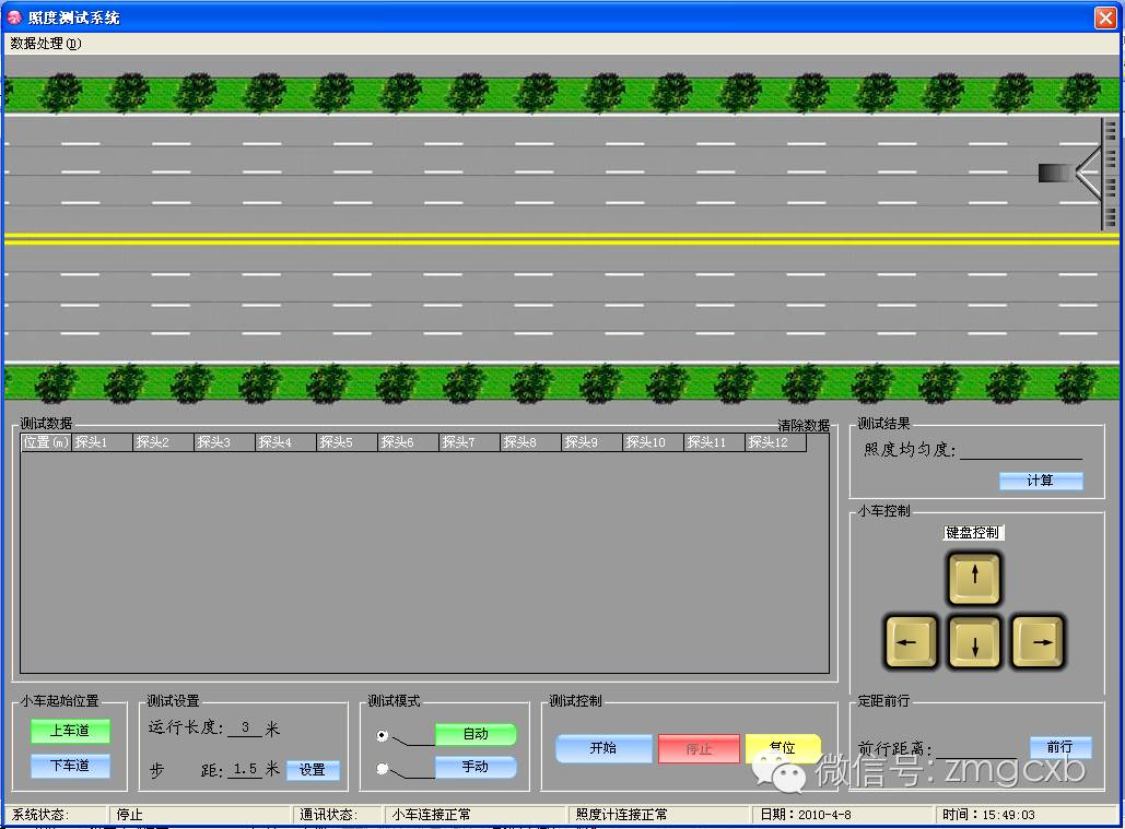 LED道路照明路面照度测试系统的研制